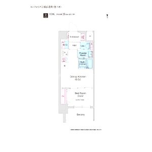 コンフォリア江坂広芝町の間取り図