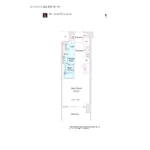 コンフォリア江坂広芝町の間取り図