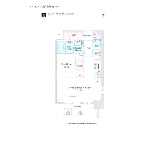コンフォリア江坂広芝町の間取り図