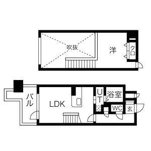 プレジール三ノ宮IIIの間取り図