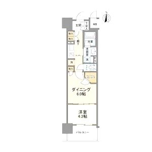 ブランズ大阪本町の間取り図