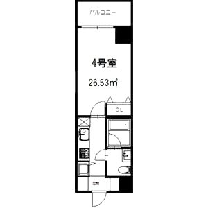 S-FORT江坂垂水町の間取り図