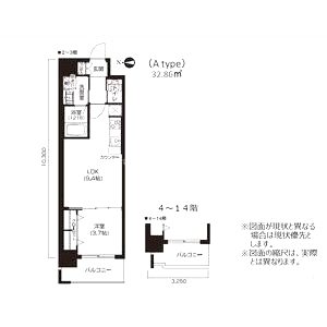 アーバネックス北久宝寺の間取り図