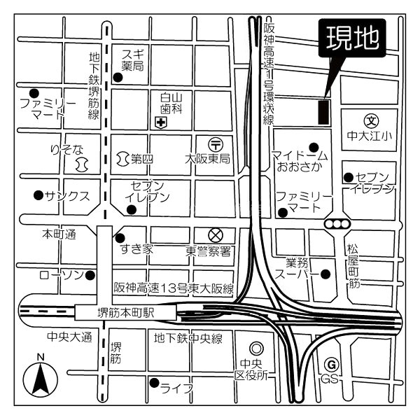 本町橋タワーの外観2枚目