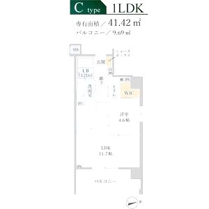 MAISON COULEUR UESHIOの間取り図
