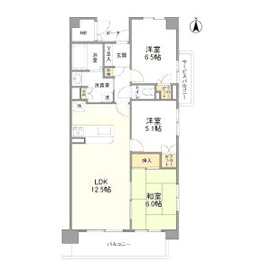 UURコート茨木東中条の間取り図