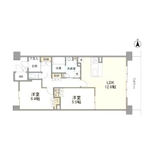 UURコート茨木東中条の間取り図