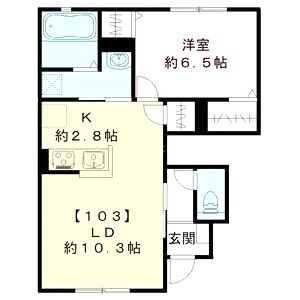 レジデンスUTの間取り図