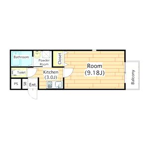 ラ・ハイール桃ヶ池公園の間取り図