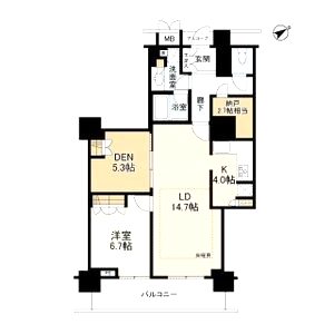 アーバンライフ神戸三宮ザ・タワーの間取り図