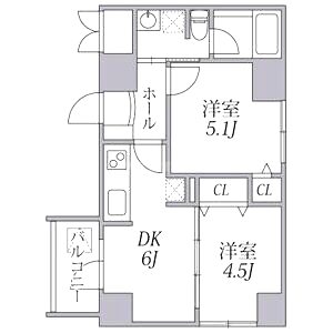Zeus難波CUBEの間取り図