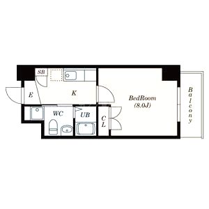 S-FORT江坂LIBERTSの間取り図