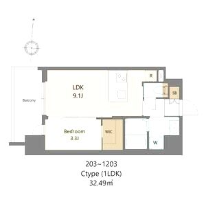 S-RESIDENCE難波西alterの間取り図