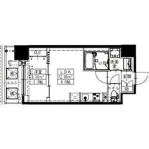 S-RESIDENCE難波西alterの間取り図