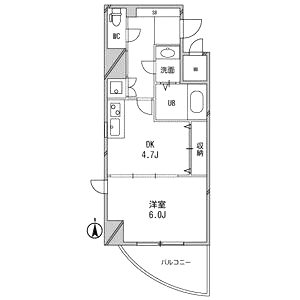 アーデンタワー西本町の間取り図