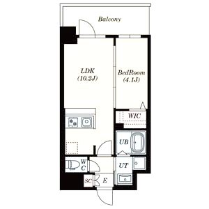 S-RESIDENCE東三国amanteの間取り図