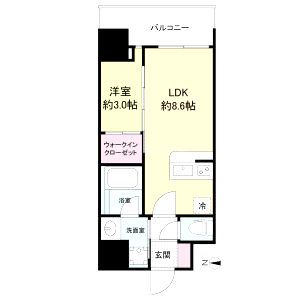 セレニテ新大阪グランデ シュッドの間取り図