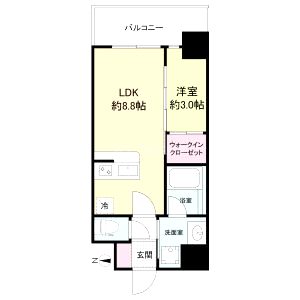 セレニテ新大阪グランデ シュッドの間取り図