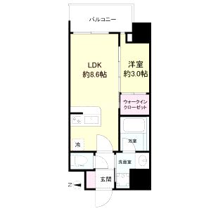 セレニテ新大阪グランデ シュッドの間取り図
