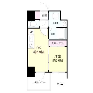 セレニテ新大阪グランデ シュッドの間取り図
