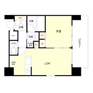 プレジオ天神橋IIの間取り図