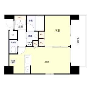 プレジオ天神橋IIの間取り図