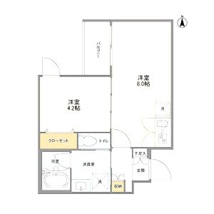 ウェルスクエア京都智恵光院の間取り図