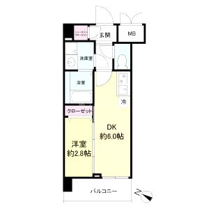 ブランシエスタ西京極の間取り図