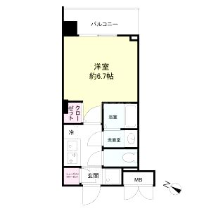 ブランシエスタ西京極の間取り図