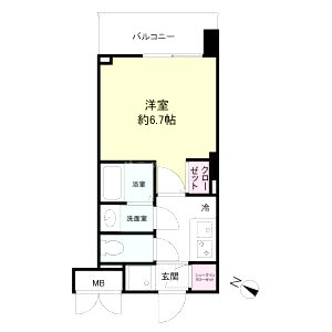 ブランシエスタ西京極の間取り図