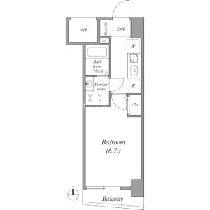 SERENiTE本町refletの間取り図