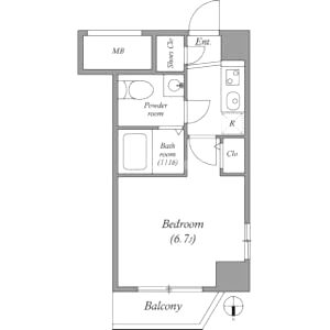 SERENiTE本町refletの間取り図
