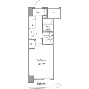 SERENiTE本町refletの間取り図