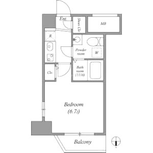 SERENiTE本町refletの間取り図