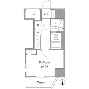 SERENiTE本町refletの間取り図