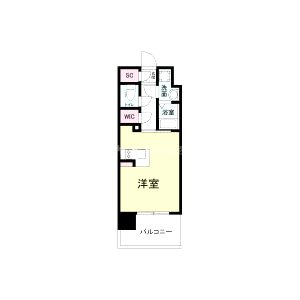 レジュールアッシュ桜宮リバーコートの間取り図