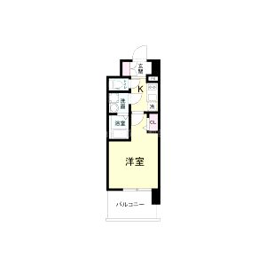 レジュールアッシュ桜宮リバーコートの間取り図